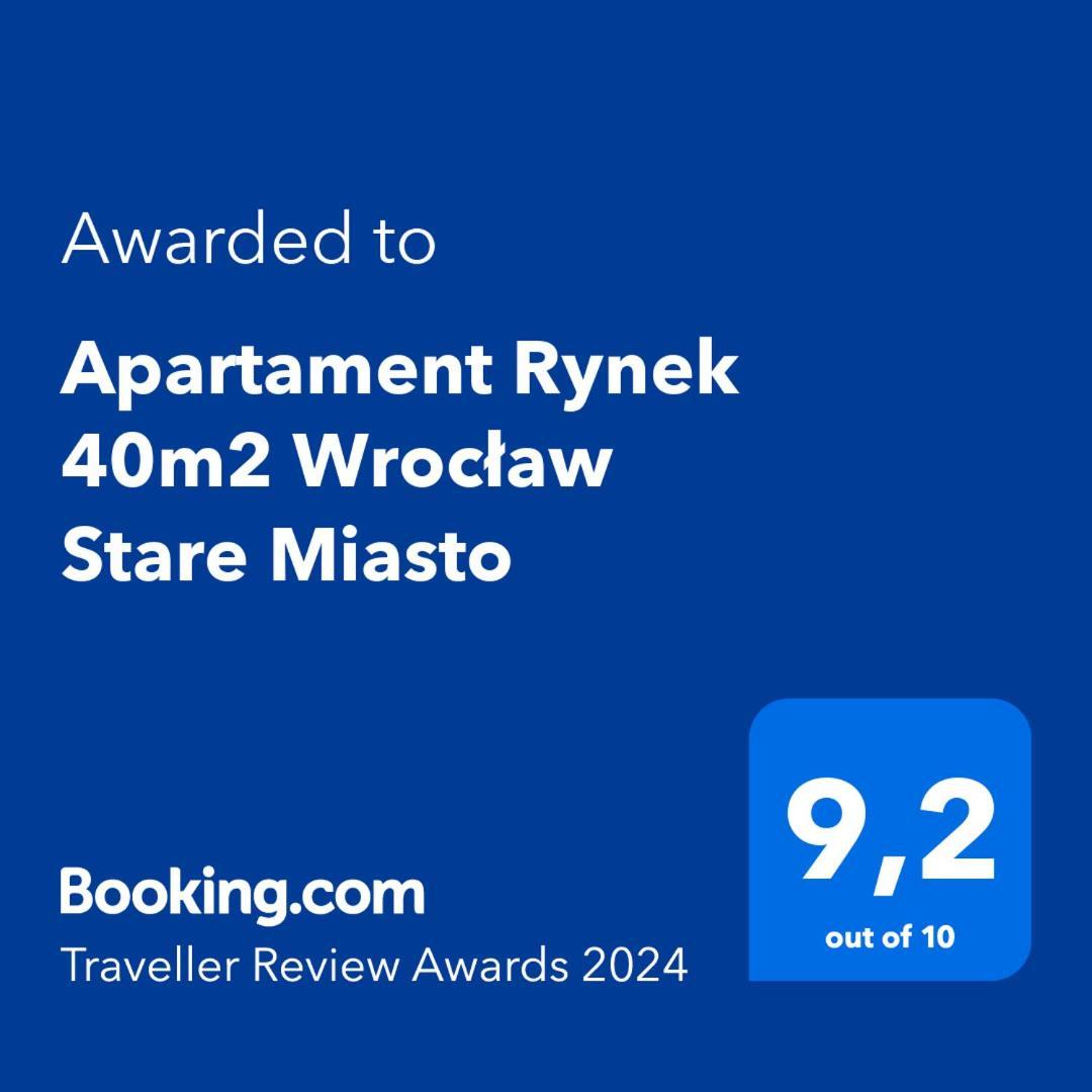 Apartament Rynek 40M2 Wroclaw Stare Miasto Εξωτερικό φωτογραφία